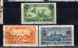 SYR+ Syrien 1930 Mi 341 347 350 Landschaften - Used Stamps
