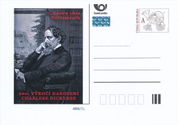 Czech Rep. / Postal Stat. (Pre2012/08) Charles Dickens (1812-1870) English Writer; 200th Birth Anniversary - Cartes Postales