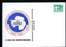 DDR PP18 C2/003 Privat-Postkarte 25 Jahre DDR-Antarktisforschung 1984  NGK 5,00 € - Programas De Investigación