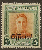 NZ 1938 2/- KGVI Official SG O158 HM #HF245 - Service