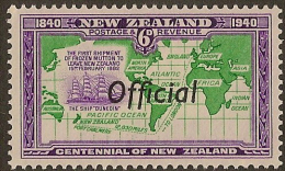 NZ 1940 6d Official SG O148 HM #HF237 - Dienstzegels