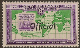 NZ 1940 6d Official SG O148 HM #HF237 - Oficiales