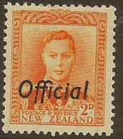 NZ 1938 2d KGVI Official SG O152 HM #HF244 - Servizio