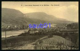 Seyssel - Les Deux Seyssel Et Le Rhône -  Vue Générale  - Excellent état -  Réf : 32546 - Seyssel