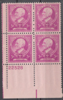 United States   Scott No. 871     Mnh   Year  1940    Plate No. Block - Ungebraucht