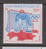 St Pierre & Miquelon 1988 Calgary Winter Olympic Games Single MNH - Nuevos