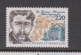 St Pierre & Miquelon 1988 Dr Thomas Photographer Memorial Single MNH - Neufs