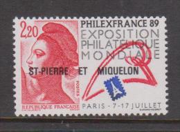 St Pierre & Miquelon 1988 Philex Single MNH - Nuevos