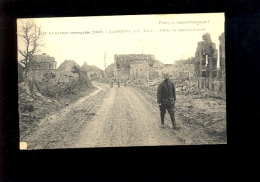 LASSIGNY Oise 60 : Les Effets Du Bombardement Soldat Poilu WWI Grande Guerre 1917 La France Reconquise - Lassigny