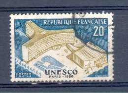 VARIÉTÉS FRANCE 1958   N° 1177  PALAIS DE U.N.E.S.C.O  A PARIS OBLITÉRÉ - Gebraucht