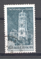 VARIÉTÉS FRANCE 1967   N° 1504  CATHÉDRALE DE RODEZ     OBLITÉRÉ - Gebraucht