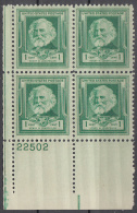 United States    Scott No  864      Mnh   Year  1940    Plate Number Block - Ungebraucht