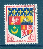 VARIÉTÉS FRANCE 1960   N° 1230A   ARMOIRIES D 'ORAN 0.05  OBLITÉRÉ - Used Stamps