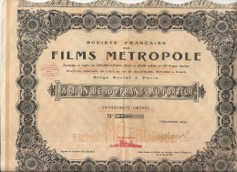 FILMS  METROPOLE - Cinéma & Théatre