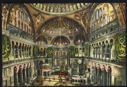 Istanbul-interior Of St.sophia Museum- Mosque Mosquee Unused,perfect Shape - Islam