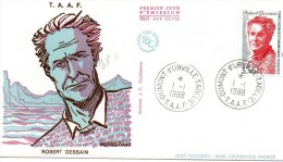 Pli En 1° Jour Du 1/1/1988  (' Robert Gessain ) - FDC