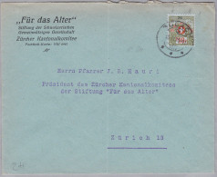 Heimat ZH BÜLACH 1925-06-19 Portofreiheit Kl#752 "Für Das Alter" Zürcher Kantonalkomitee - Portofreiheit