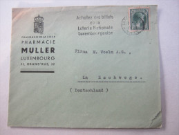 1939, Firmenbrief  Luxemburg - Cartas & Documentos