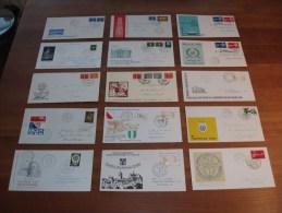 30 Gelegenheids-enveloppen Met Adres (1958-1993) - Colecciones Completas