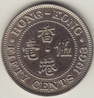 @Y@    Hong Kong   50 Cents  1963     (2756) - Hong Kong