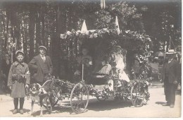 85 - LES ESSARTS : VOITURE A CHIEN . CAVALCADE DE 1919 .CARTE - PHOTO . - Les Essarts