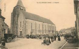 SAINT VALERIEN EGLISE JOUR DE MARCHE - Saint Valerien