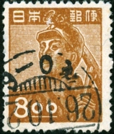 GIAPPONE, JAPAN, MINATORE, MINER, 1949, FRANCOBOLLO USATO, YT 397, Scott 430 - Used Stamps