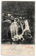 Allemagne--1902--Gruss Aus Dem Schwarzwald -- Triberger Wasserfall  N° 15726  --carte Précurseur - Other & Unclassified