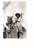 AFRIQUE - TCHAD - Cavalier Foulbé Du Sultan De Binder N°10 - Homme  Sur Cheval Guerrier Lance - Tsjaad