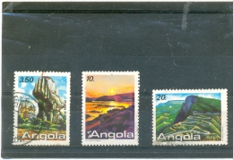 1987 ANGOLA Y & T N° 742 - 744 - 745 ( O ) Tourisme - Angola