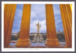 Austria / Osterreich - Pallas-Athene-Brunnen Von Dem Parlament Wien, Fountain Of Pallas Athene, Austrian Parliament PC - Wien Mitte