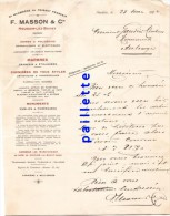 Houdain Lez Bavay  Facture Ancienne Marbre Masson 1924 - Zonder Classificatie