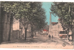 ST MARCEL  Fabrique Rivoire Et Carret Carte Colorisée Trés Rare En Colorisée  écrite  TTBE - Saint Marcel, La Barasse, Saintt Menet