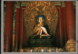 Chine China Postcard, Yong He Gong, Beijing Largest Lamasery Temple, Sakyamuni - China