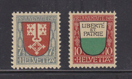 PJ 1919   N° 12 - 13  NEUFS**   CATALOGUE ZUMSTEIN - Neufs