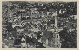 AK Burgstädt Original Fliegeraufnahme Luftbild Markt Kirche Cafe Richter Bei Hartmannsdorf Mühlau Chemnitz Limbach Taura - Burgstaedt