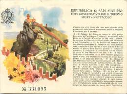 San Marino -saint Marin -st Marin -gd Format -ref M267-  -carte Bon Etat - - San Marino