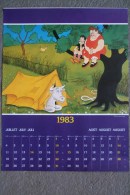 AFFICHE BONNE ANNEE - ILLUSTRATEUR DUBOUT  JUILLET - AOUT 1983 - CAMPING VACHE - Posters