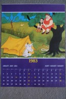 AFFICHE BONNE ANNEE - ILLUSTRATEUR DUBOUT  JUILLET - AOUT 1983 - CAMPING VACHE - Afiches