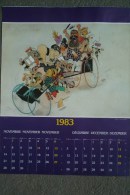 AFFICHE BONNE ANNEE - ILLUSTRATEUR DUBOUT  NOVEMBRE- DECEMBRE  1983 - - Afiches