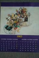 AFFICHE BONNE ANNEE - ILLUSTRATEUR DUBOUT  NOVEMBRE- DECEMBRE  1983 - - Plakate