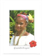 Cp, Guadeloupe, Petite Fille En Costume Créole, Voyagée 2005 ? - Otros & Sin Clasificación