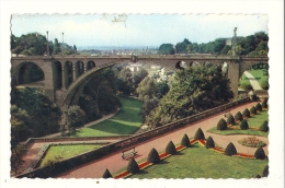 Cp, Luxembourg, Pont Adolphe, Voyagée 1956 - Sonstige & Ohne Zuordnung