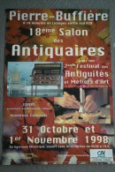 87 - PIERRE BUFFIERE - BELLE AFFICHE 18E SALON DES ANTIQUAIRES ET METIERS D' ART-1998 - Afiches