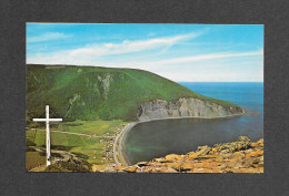 GASPÉ NORD - GASPÉSIE - QUÉBEC - VUE PANORAMIQUE AU HAUT DU MONT ST PIERRE - PUB. UNIC - Gaspé