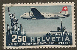 SWITZERLAND 1947 2f50 Air SG 472 U #KG231 - Used Stamps