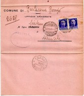 1945  LETTERA CON ANNULLO  BEVILACQUA    VERONA - Marcophilie