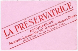 Buvard La Preservatrice - Banque & Assurance