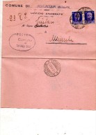 1945    LETTERA CON ANNULLO  BEVILACQUA VERONA - Marcophilia