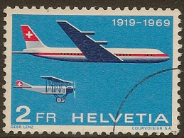 SWITZERLAND 1969 2f SAS Anniv SG 771 U #KG373 - Used Stamps
